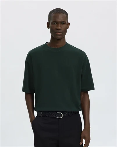 Selected - SLMLoose Oscar T-shirt - Pine Grove 